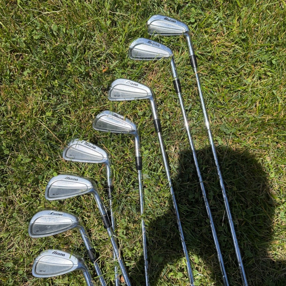 Mizuno MP-62 Iron Set RH 3-PW Silver Forged Muscle Back Steel Dynamic Gold